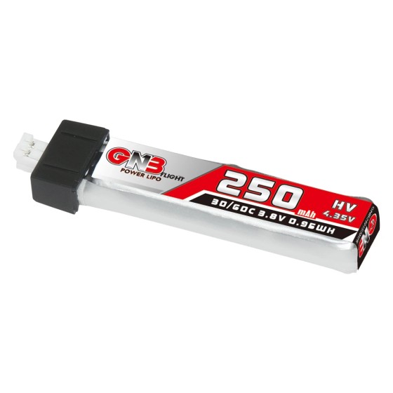GAONENG GNB 1S 250mAh 3.8V 30C Plastic Head PH2.0 RC LiPo Battery HV LiHV Inductrix  FPV BNF BLADE RC Horizon  Quads Toy